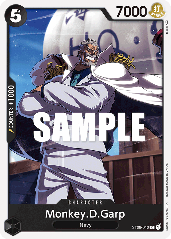 Carte Monkey.D.Garp ST08-010 Common — One Piece TCG ST-08 Starter Deck: Monkey D. Luffy (Bandai)