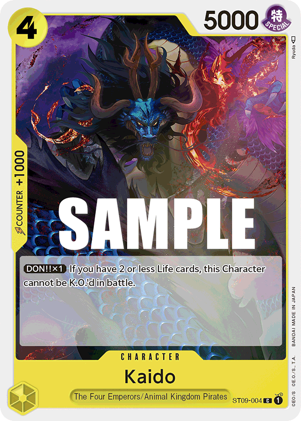 Carte Kaido ST09-004 Common — One Piece TCG ST-09 (Bandai)