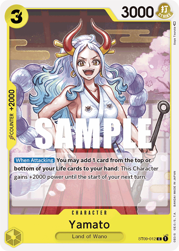 Carte Yamato ST09-012 Common — One Piece TCG ST-09 Starter Deck: Yamato (Bandai)