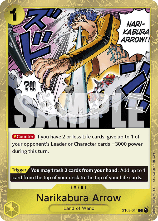Carte Flèche sonore ST09-014_p2 Common Alt Art — One Piece TCG PRB-01 The Best (Bandai)