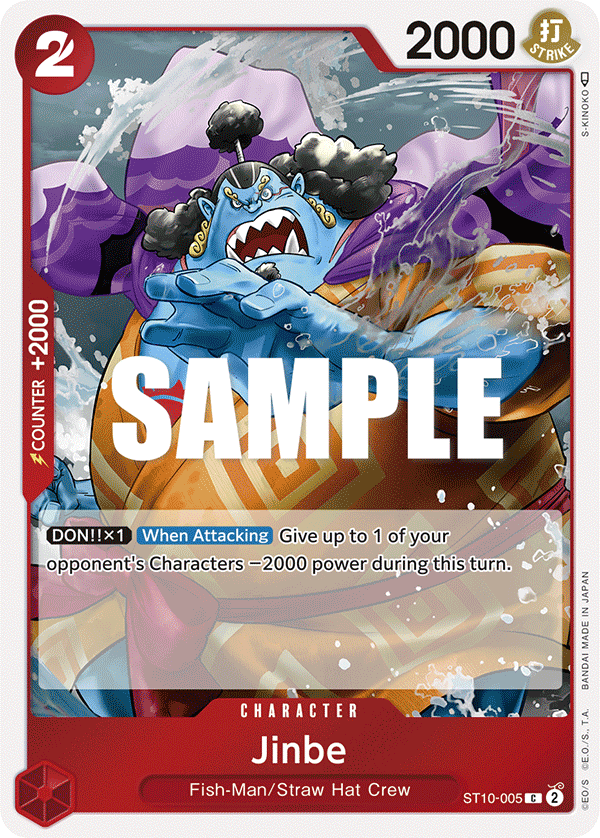 Carte Jinbe ST10-005 Common — One Piece TCG ST-10 (Bandai)