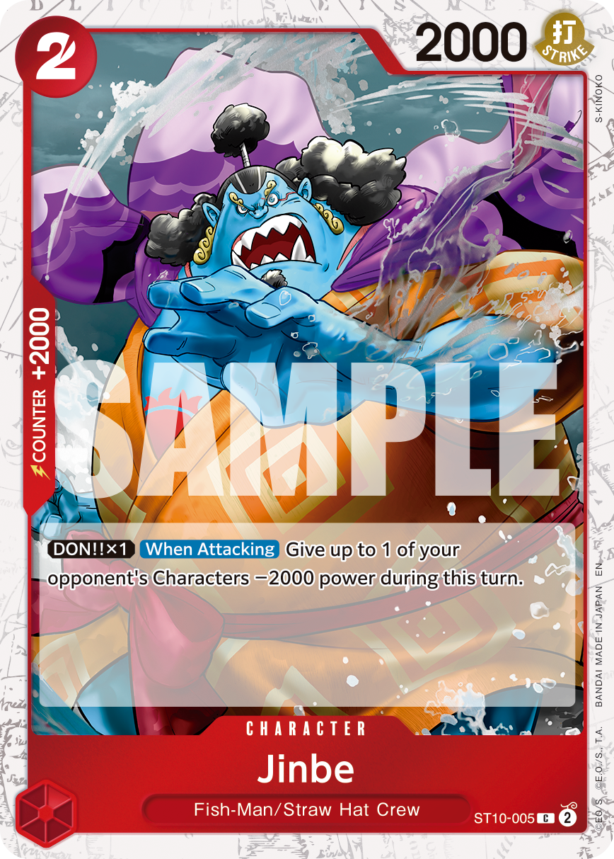 Carte Jinbe ST10-005_p2 Common Alt Art — One Piece TCG PRB-02 The Best Vol. 2 (Bandai)