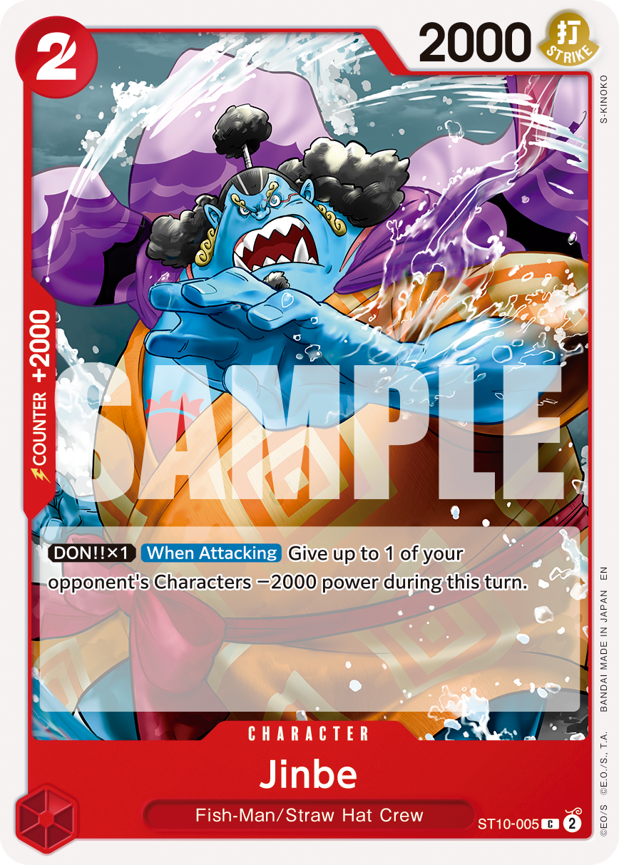 Carte Jinbe ST10-005_r1 Common Serial — One Piece TCG PRB-02 The Best Vol. 2 (Bandai)