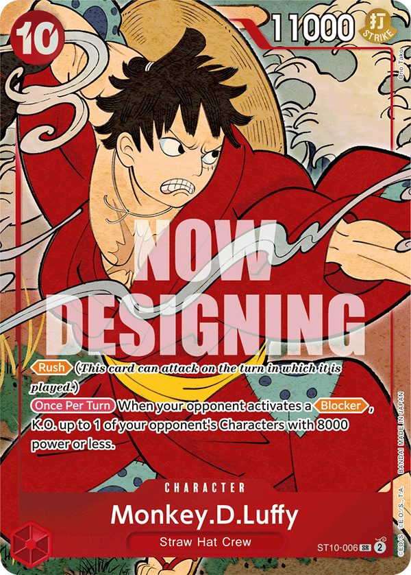 Carte Monkey.D.Luffy ST10-006_p2 Super Rare Alt Art — One Piece TCG OTHER One Piece Products (Bandai)