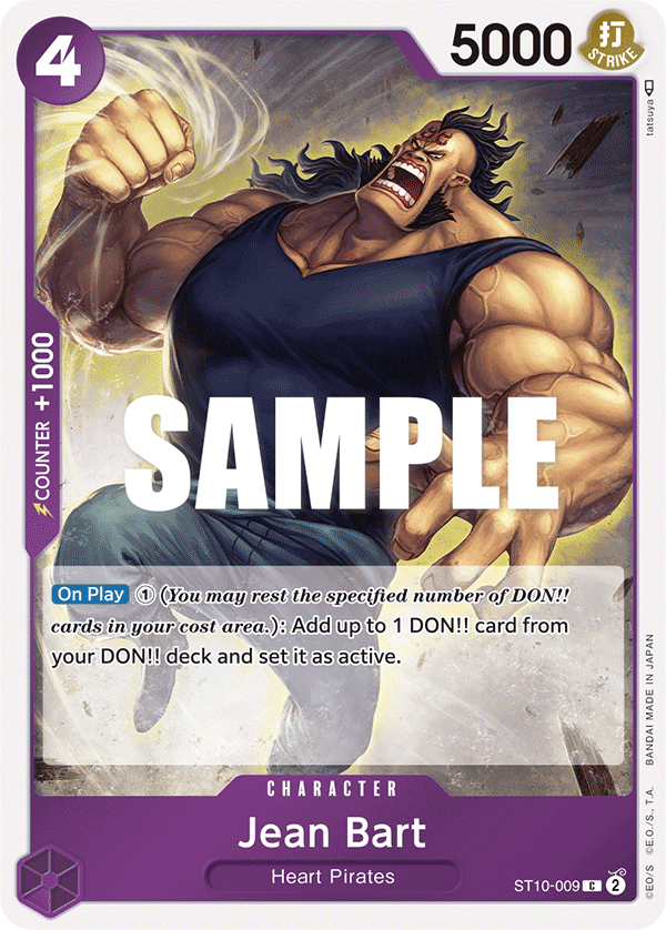 Carte Jean Bart ST10-009 Common — One Piece TCG ST-10 (Bandai)