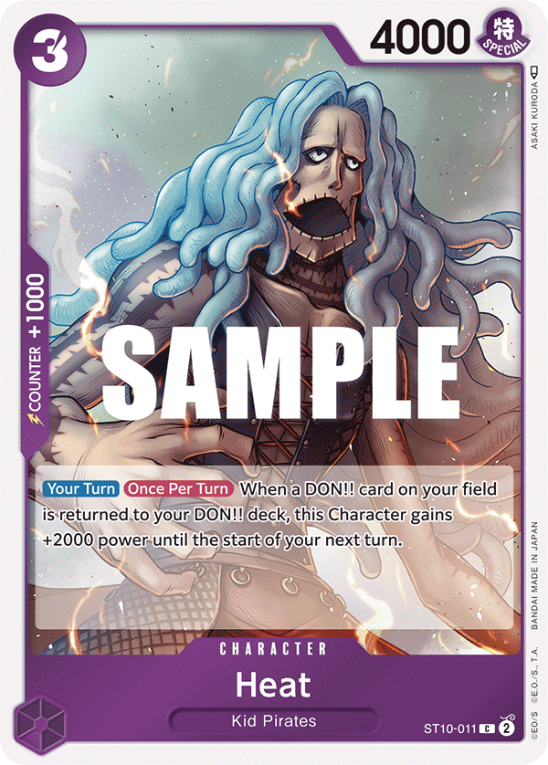 Carte Heat ST10-011 Common — One Piece TCG ST-10 (Bandai)
