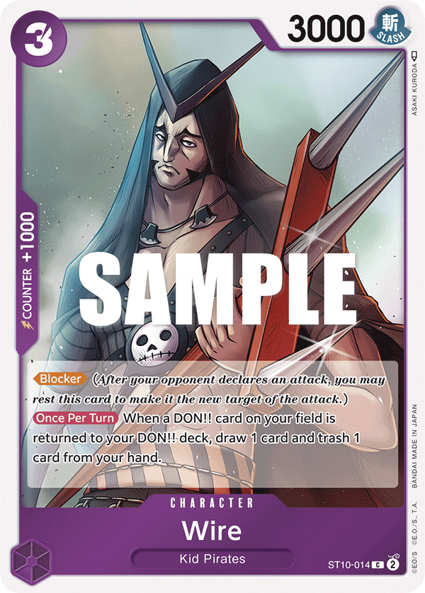 Carte Wire ST10-014 Common — One Piece TCG ST-10 Starter Deck: The Three Captains (Bandai)