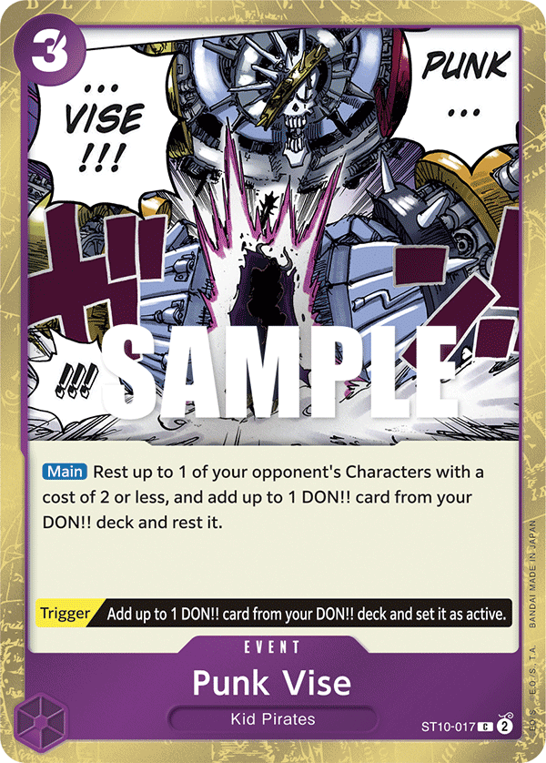 Carte Punk Vise ST10-017 Common — One Piece TCG ST-10 Starter Deck: The Three Captains (Bandai)