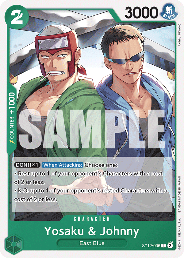 Carte Yosaku & Johnny ST12-006 Common — One Piece TCG ST-12 (Bandai)