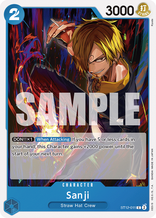 Carte Sanji ST12-011 Common — One Piece TCG ST-12 Starter Deck: Zoro and Sanji (Bandai)