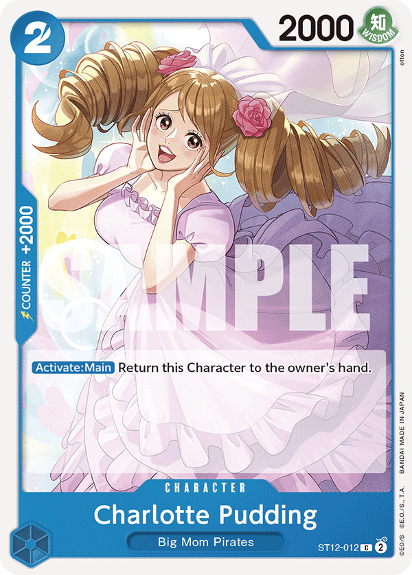 Carte Charlotte Pudding ST12-012 Common — One Piece TCG ST-12 Starter Deck: Zoro and Sanji (Bandai)