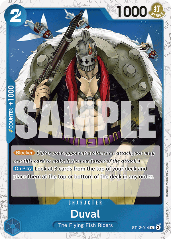 Carte Duval ST12-014_p2 Common Alt Art — One Piece TCG PRB-01 The Best (Bandai)