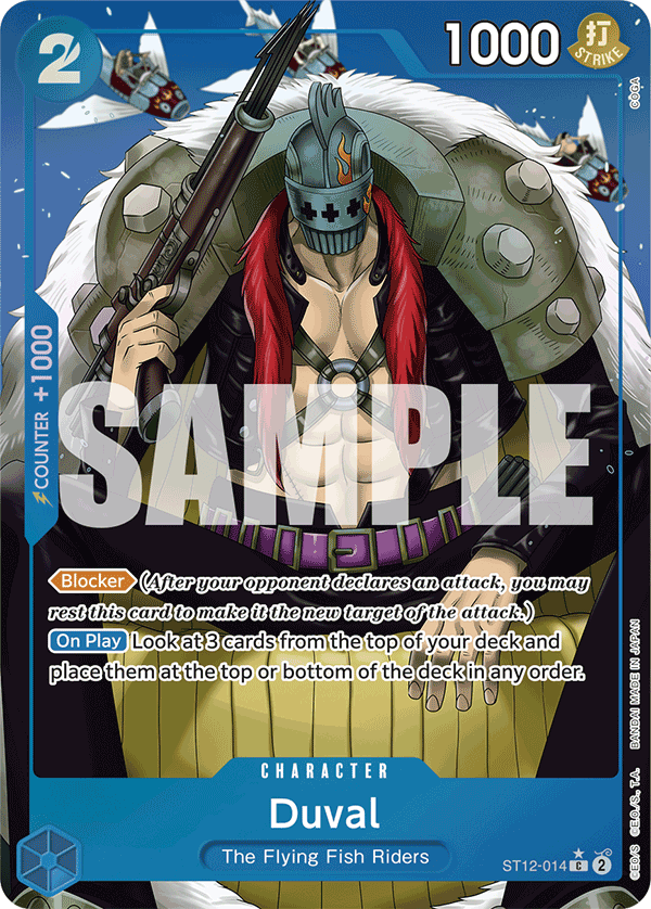 Carte Duval ST12-014_p3 Common Alt Art — One Piece TCG PRB-01 The Best (Bandai)