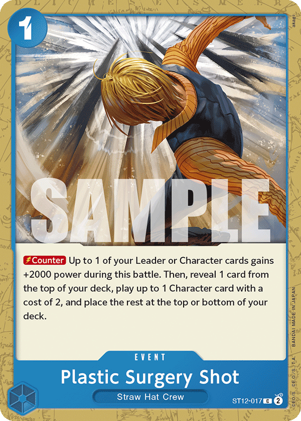 Carte Plastic Surgery Shot ST12-017 Common — One Piece TCG ST-12 Starter Deck: Zoro and Sanji (Bandai)