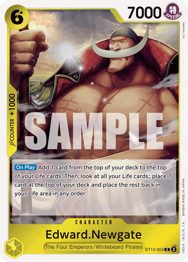 Carte Edward.Newgate ST13-004 Common — One Piece TCG ST-13 Starter Deck: The Three Brothers (Bandai)