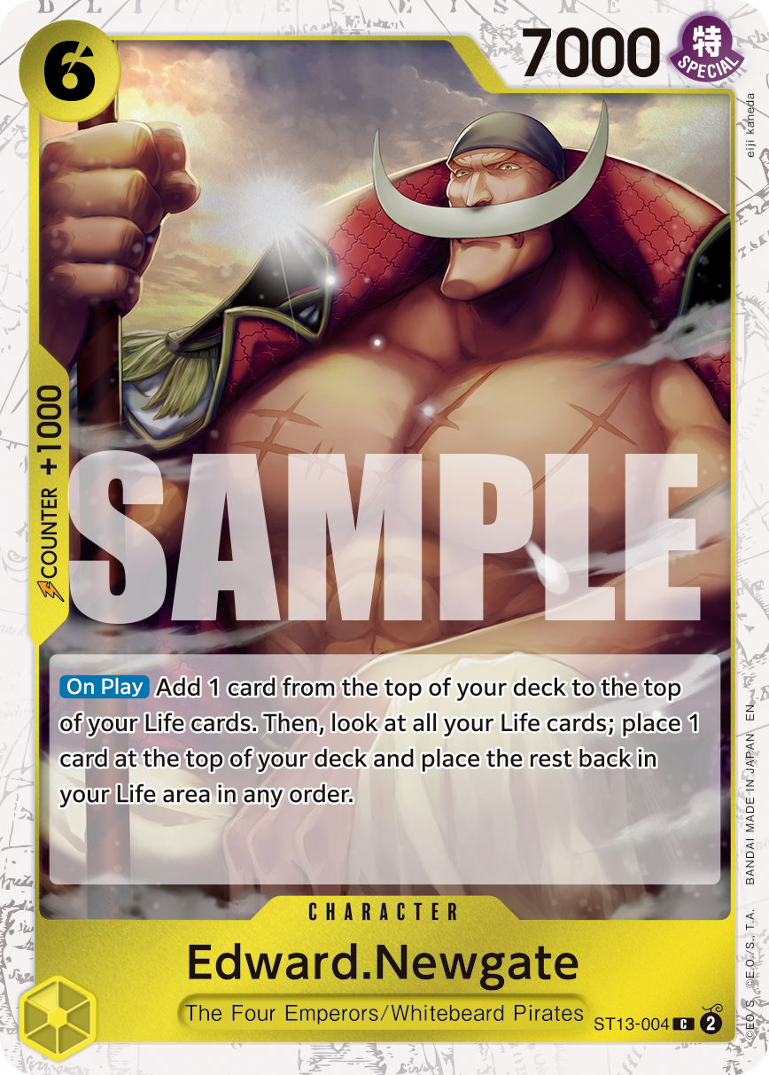 Carte Edward.Newgate ST13-004_p2 Common — One Piece TCG PRB-02 (Bandai)