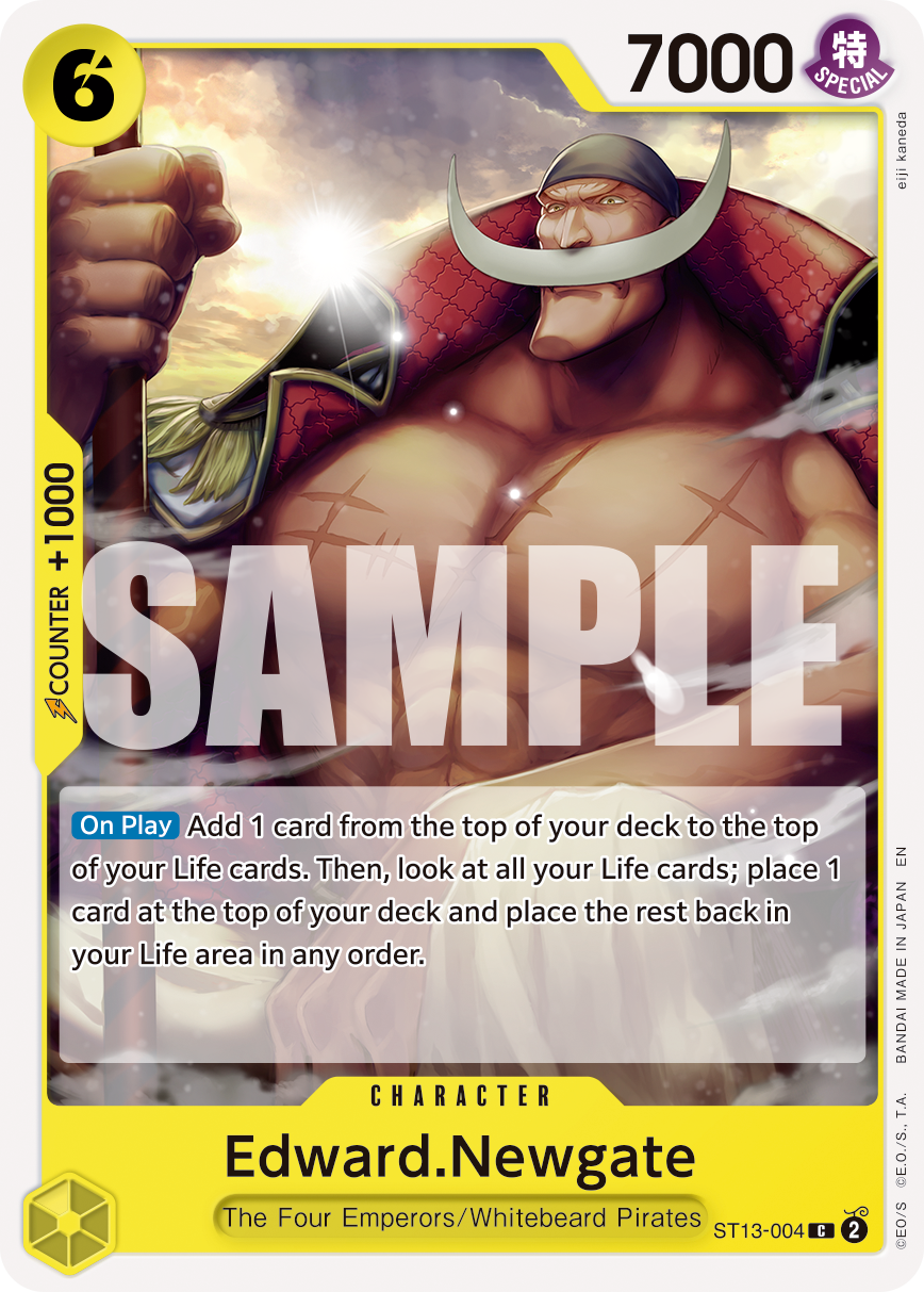 Carte Edward Newgate ST13-004_r1 Common — One Piece TCG PRB-02 (Bandai)