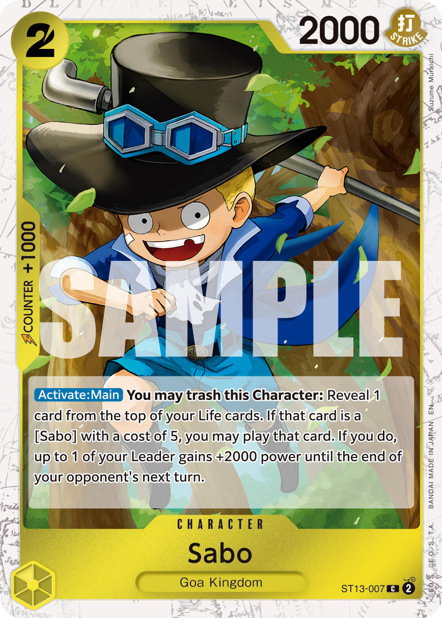 Carte Sabo ST13-007_p2 Common Alt Art — One Piece TCG PRB-02 The Best Vol. 2 (Bandai)