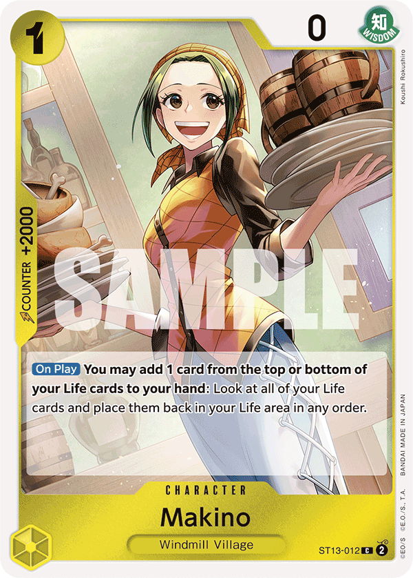 Carte Makino ST13-012 Common — One Piece TCG ST-13 Starter Deck: The Three Brothers (Bandai)