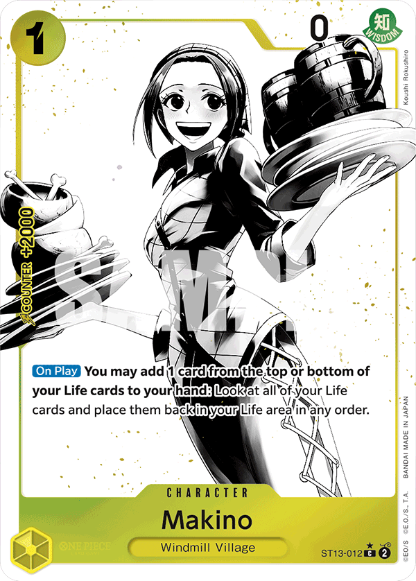 Carte Makino ST13-012_p1 Common Alt Art — One Piece TCG ST-13 Starter Deck: The Three Brothers (Bandai)