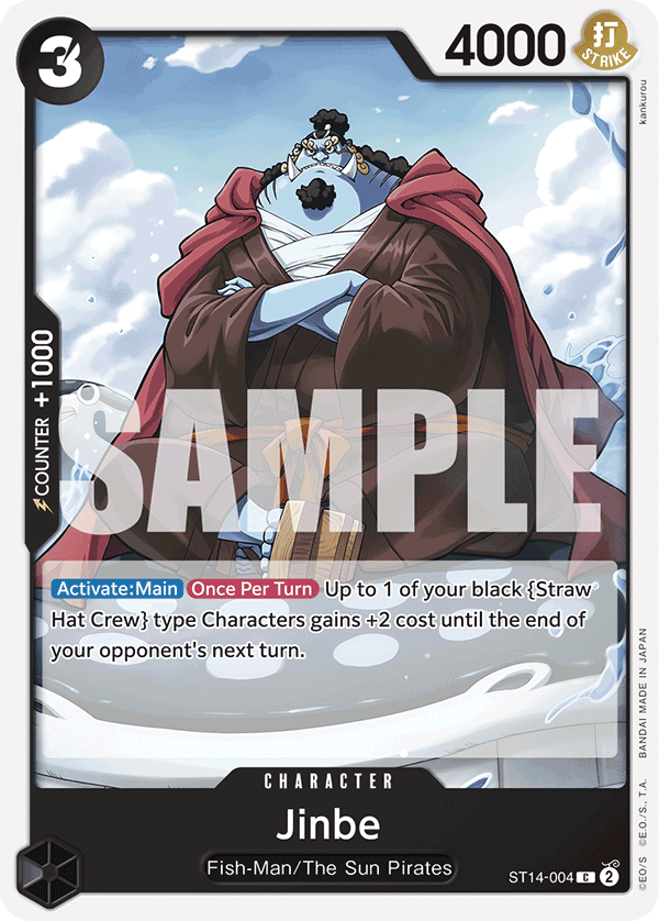 Carte Jinbe ST14-004 Common — One Piece TCG ST-14 (Bandai)
