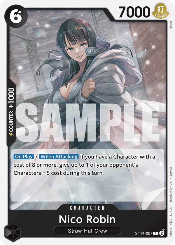 Carte Nico Robin ST14-007 Common — One Piece TCG ST-14 (Bandai)
