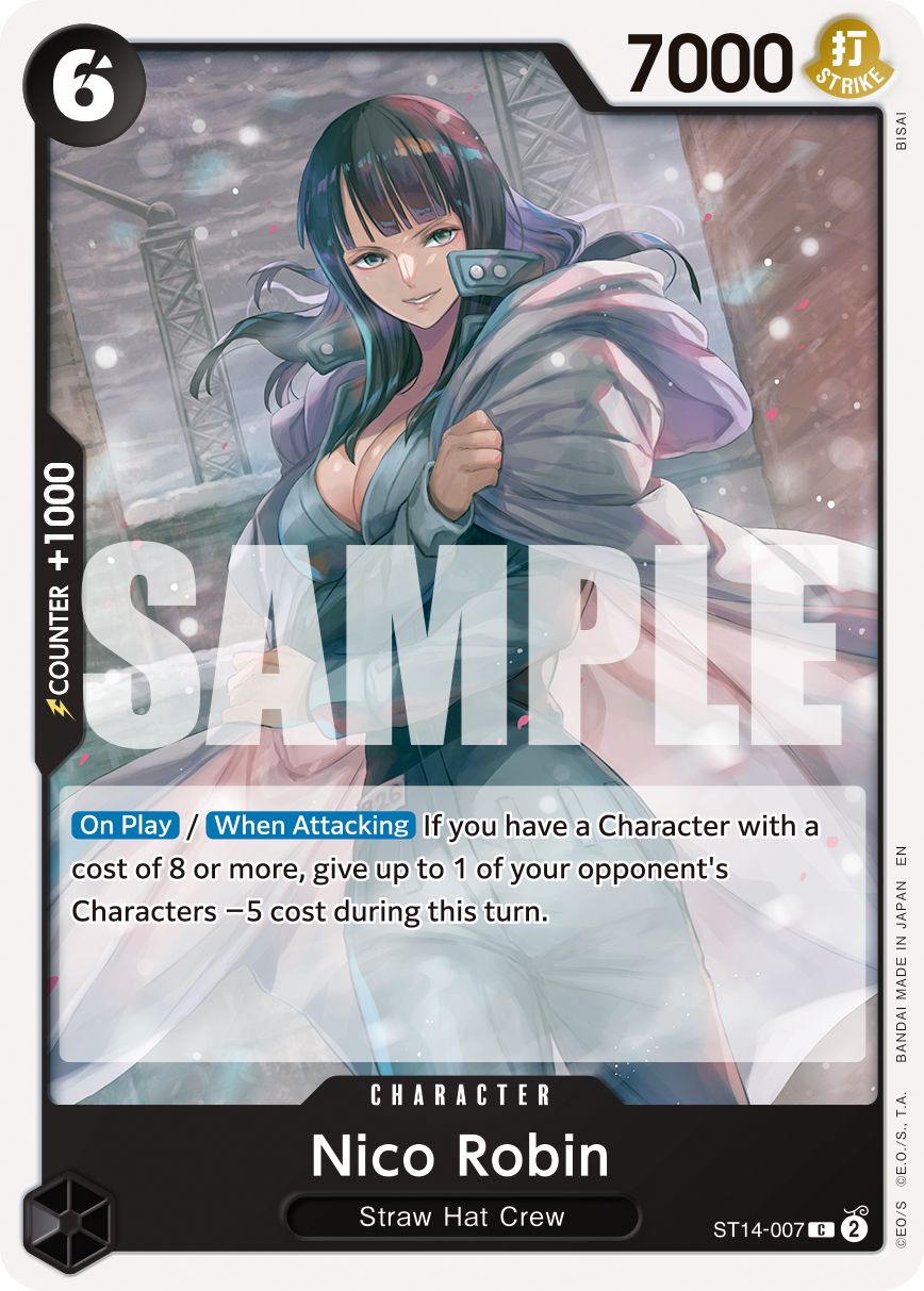 Carte Nico Robin ST14-007_r1 Common Serial — One Piece TCG PRB-02 The Best Vol. 2 (Bandai)