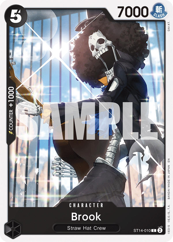 Carte Brook ST14-010_r1 Common Serial — One Piece TCG ST-26 Starter Deck: Purple/Black Monkey.D.Luffy (Bandai)