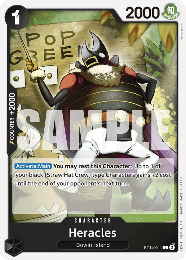 Carte Heracles ST14-011 Common — One Piece TCG ST-14 Starter Deck: 3D2Y (Bandai)