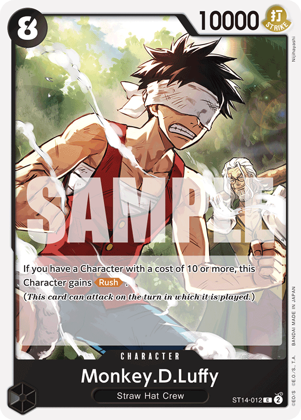 Carte Monkey.D.Luffy ST14-012 Common — One Piece TCG ST-14 Starter Deck: 3D2Y (Bandai)