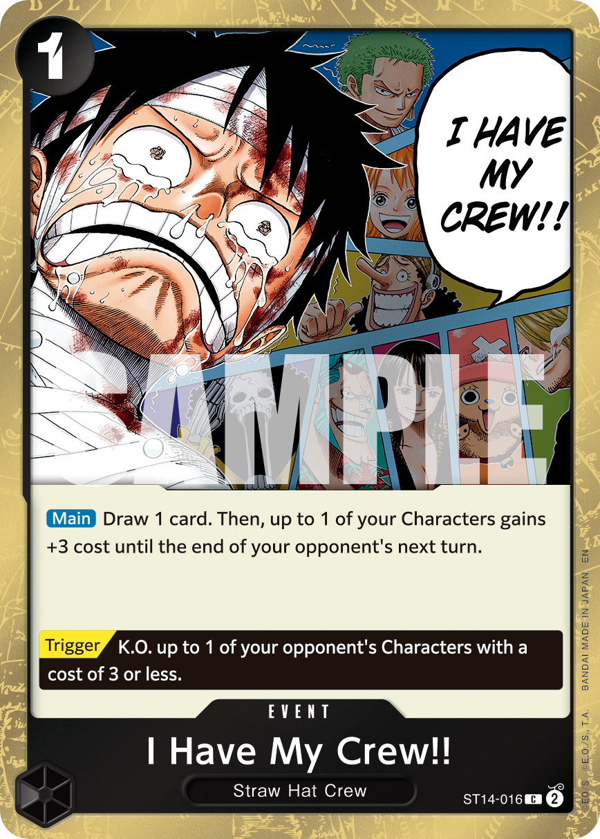 Carte Il me reste tous mes amis&nbsp;!! ST14-016_p1 Common Alt Art — One Piece TCG PRB-02 The Best Vol. 2 (Bandai)