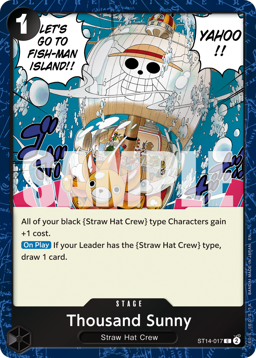Carte Thousand Sunny ST14-017_p1 Common Alt Art — One Piece TCG PRB-02 The Best Vol. 2 (Bandai)