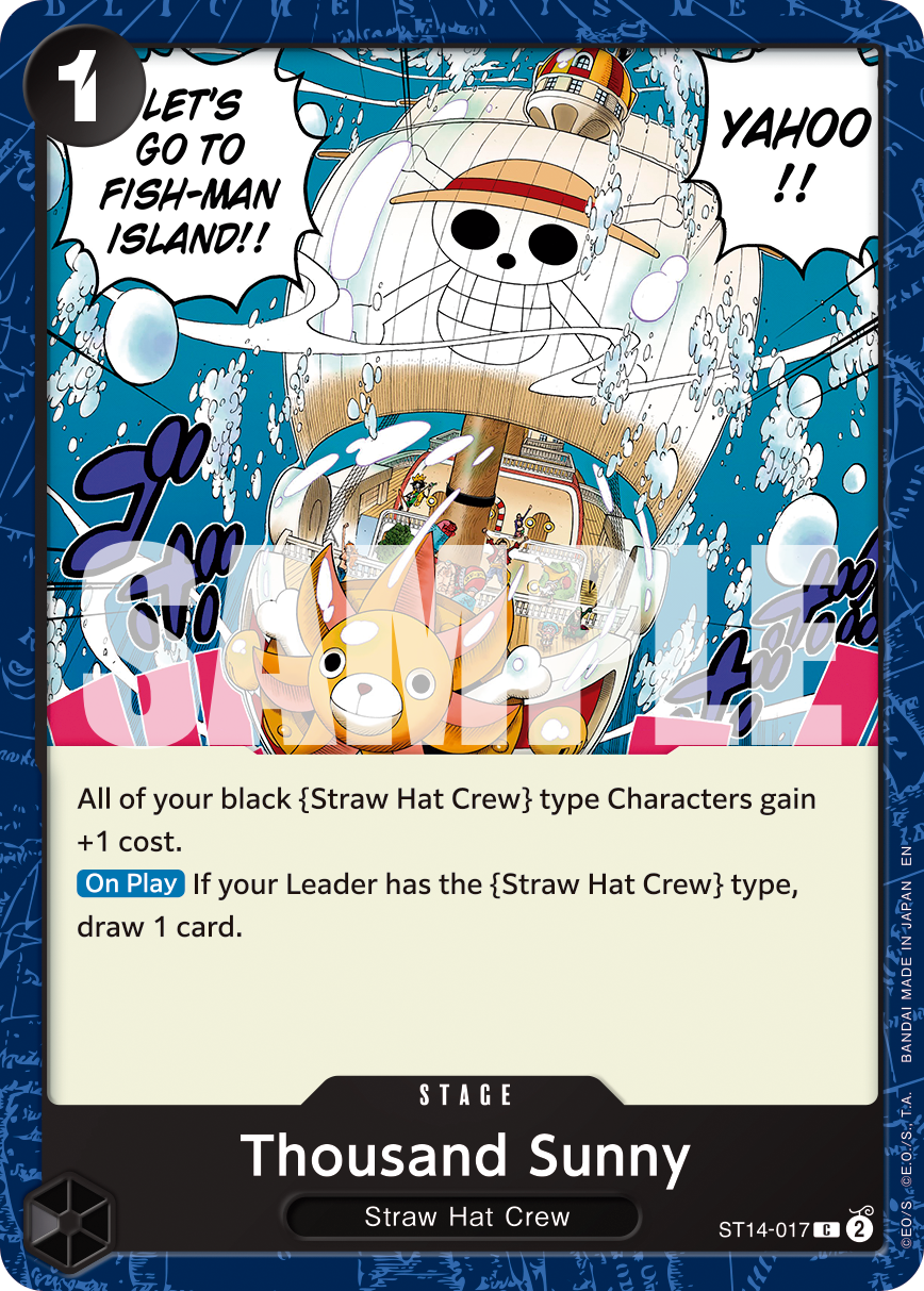 Carte Thousand Sunny ST14-017_r1 Common Serial — One Piece TCG PRB-02 The Best Vol. 2 (Bandai)