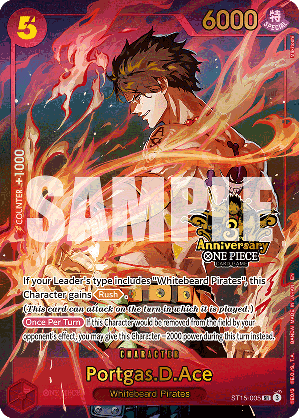 Carte Portgas.D.Ace ST15-005_p4 Super Rare Alt Art — One Piece TCG OTHER One Piece Products (Bandai)