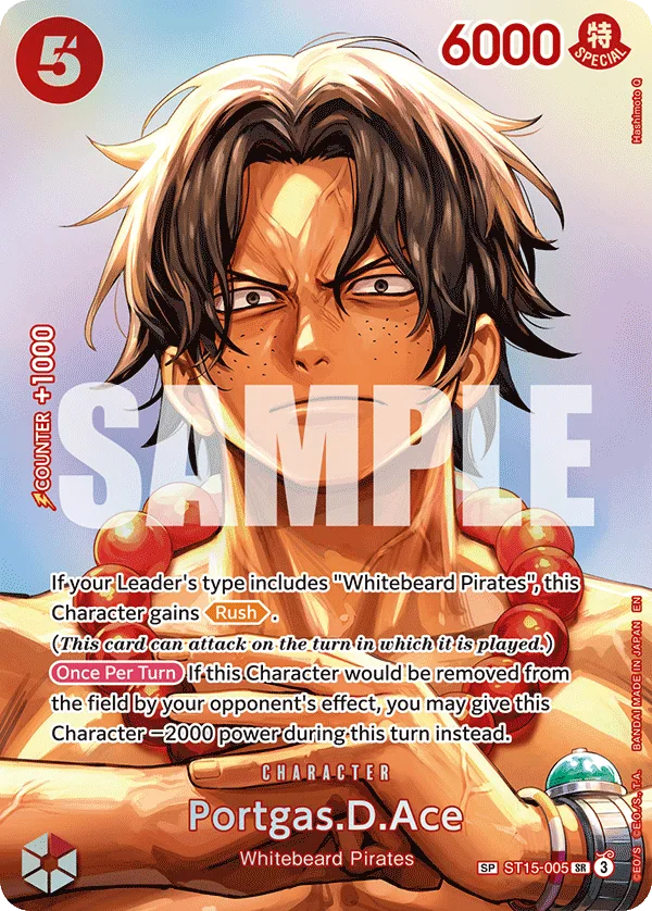 Carte Portgas.D.Ace ST15-005_p5 Special — One Piece TCG OP-16 (Bandai)