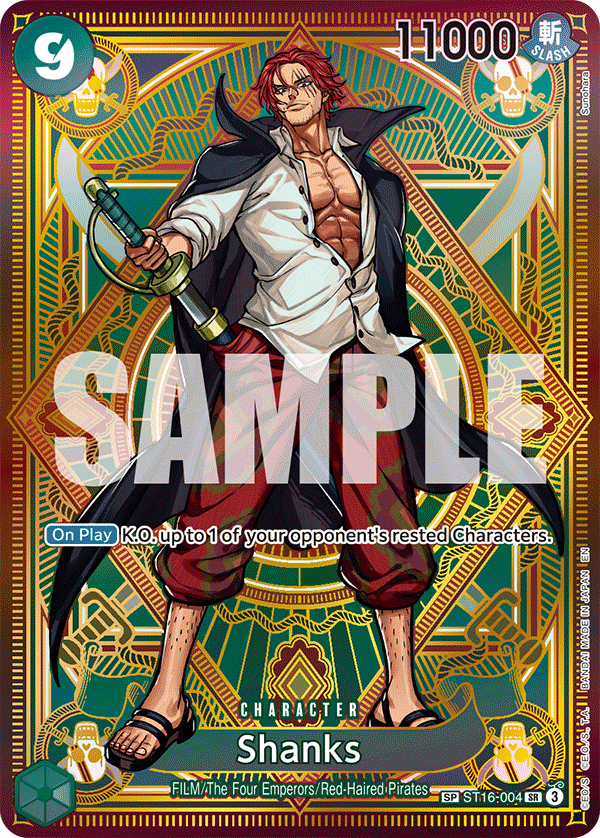 Carte Shanks ST16-004_p1 Special — One Piece TCG OP-11 (Bandai)