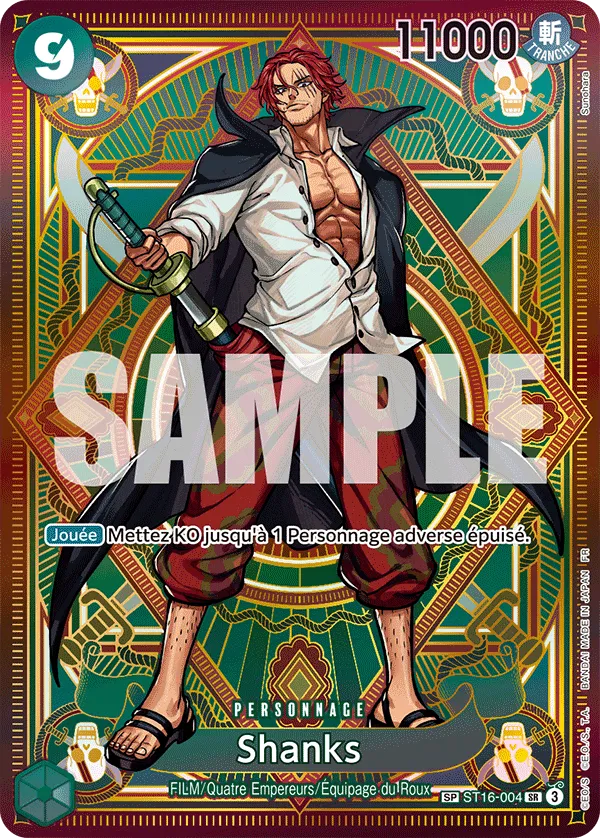 Carte Shanks ST16-004_p3 Special — One Piece TCG OP-11 (Bandai)