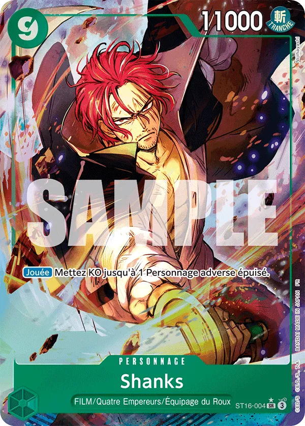 Carte Shanks ST16-004_p4 Super Rare — One Piece TCG ST-16 (Bandai)