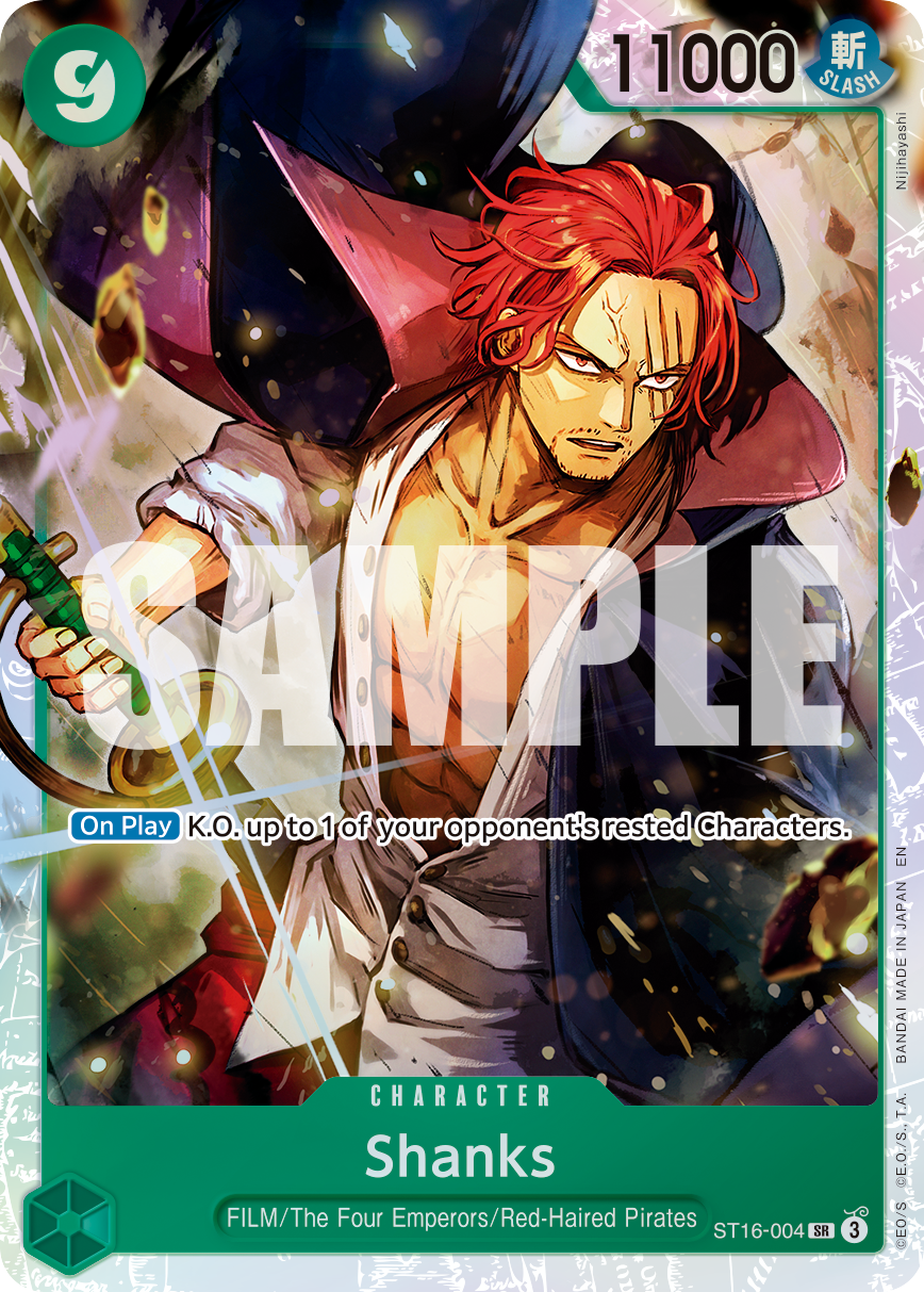 Carte Shanks ST16-004_r1 Super Rare Serial — One Piece TCG PRB-02 The Best Vol. 2 (Bandai)