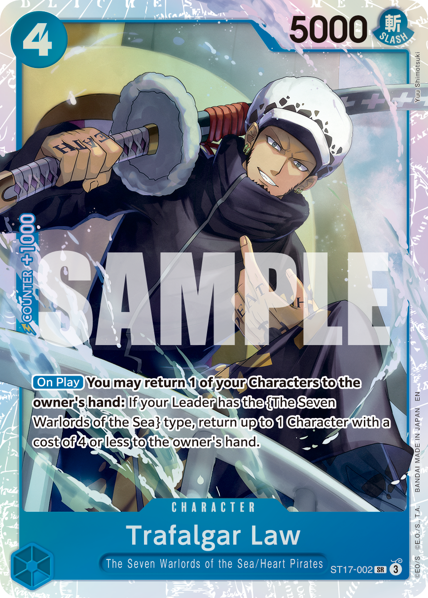 Carte Trafalgar Law ST17-002_r1 Super Rare Serial — One Piece TCG PRB-02 The Best Vol. 2 (Bandai)