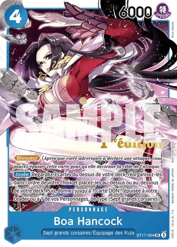 Carte Boa Hancock ST17-004_p1 Super Rare — One Piece TCG ST-17 (Bandai)