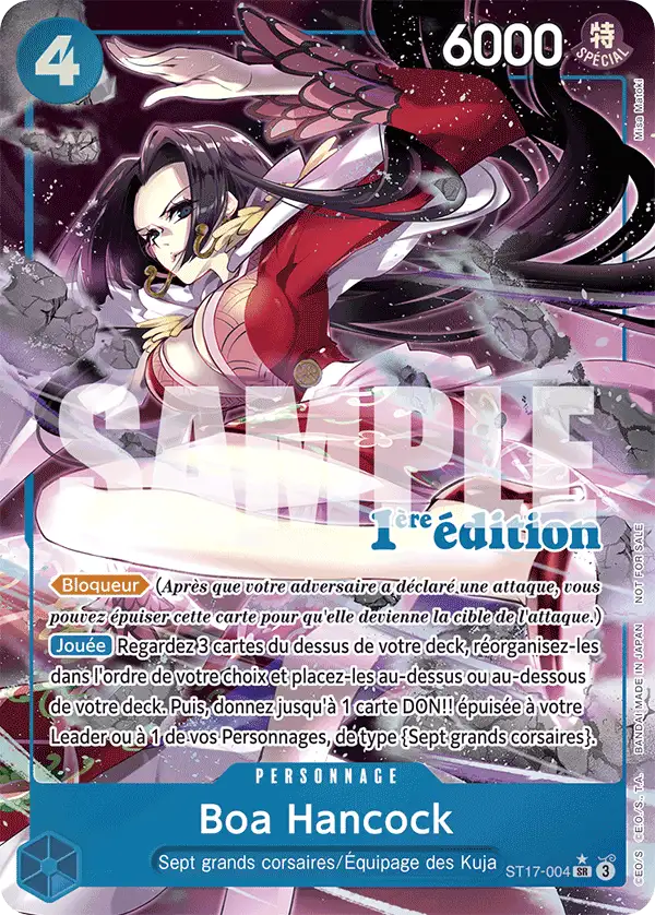 Carte Boa Hancock ST17-004_p2 Super Rare — One Piece TCG ST-17 (Bandai)