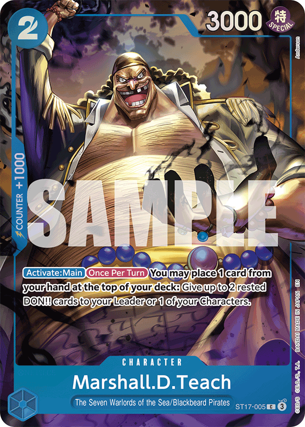 Carte Marshall.D.Teach ST17-005_p2 Common Alt Art — One Piece TCG OTHER One Piece Products (Bandai)