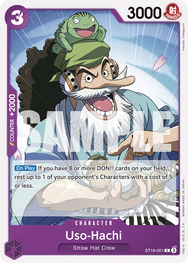 Carte Usohachi ST18-001 Common — One Piece TCG ST-18 (Bandai)