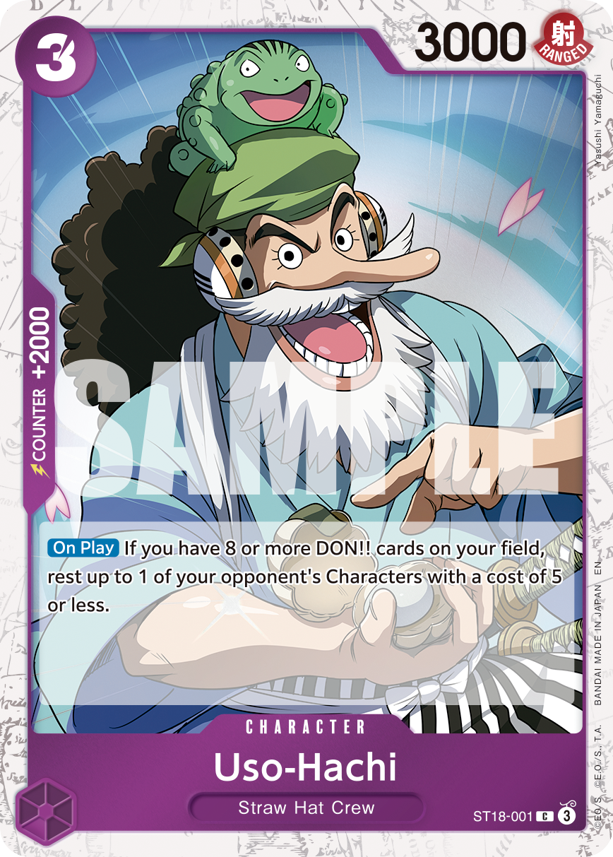 Carte Usohachi ST18-001_p2 Common — One Piece TCG PRB-02 (Bandai)