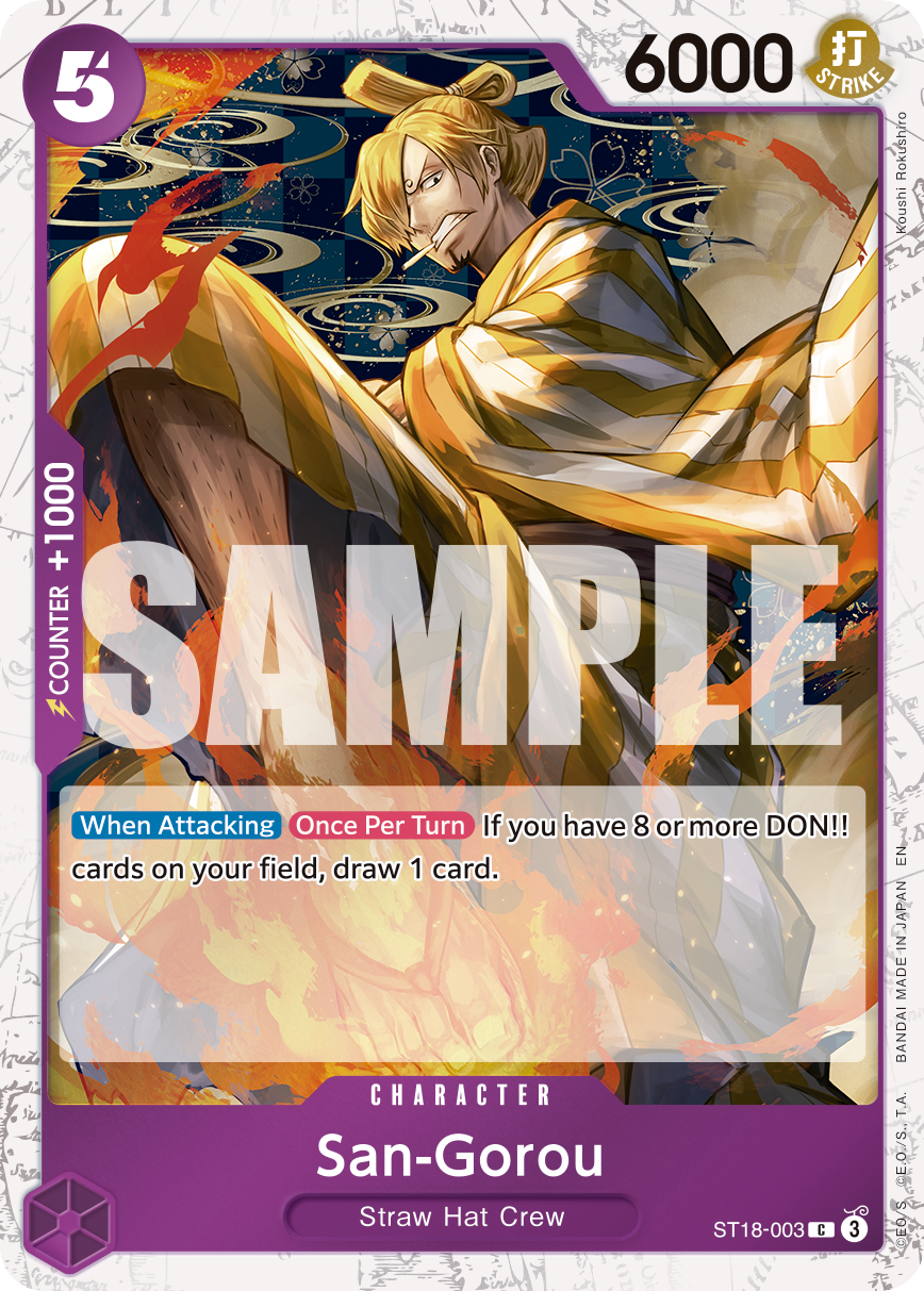 Carte San-Gorou ST18-003_p2 Common Alt Art — One Piece TCG PRB-02 The Best Vol. 2 (Bandai)