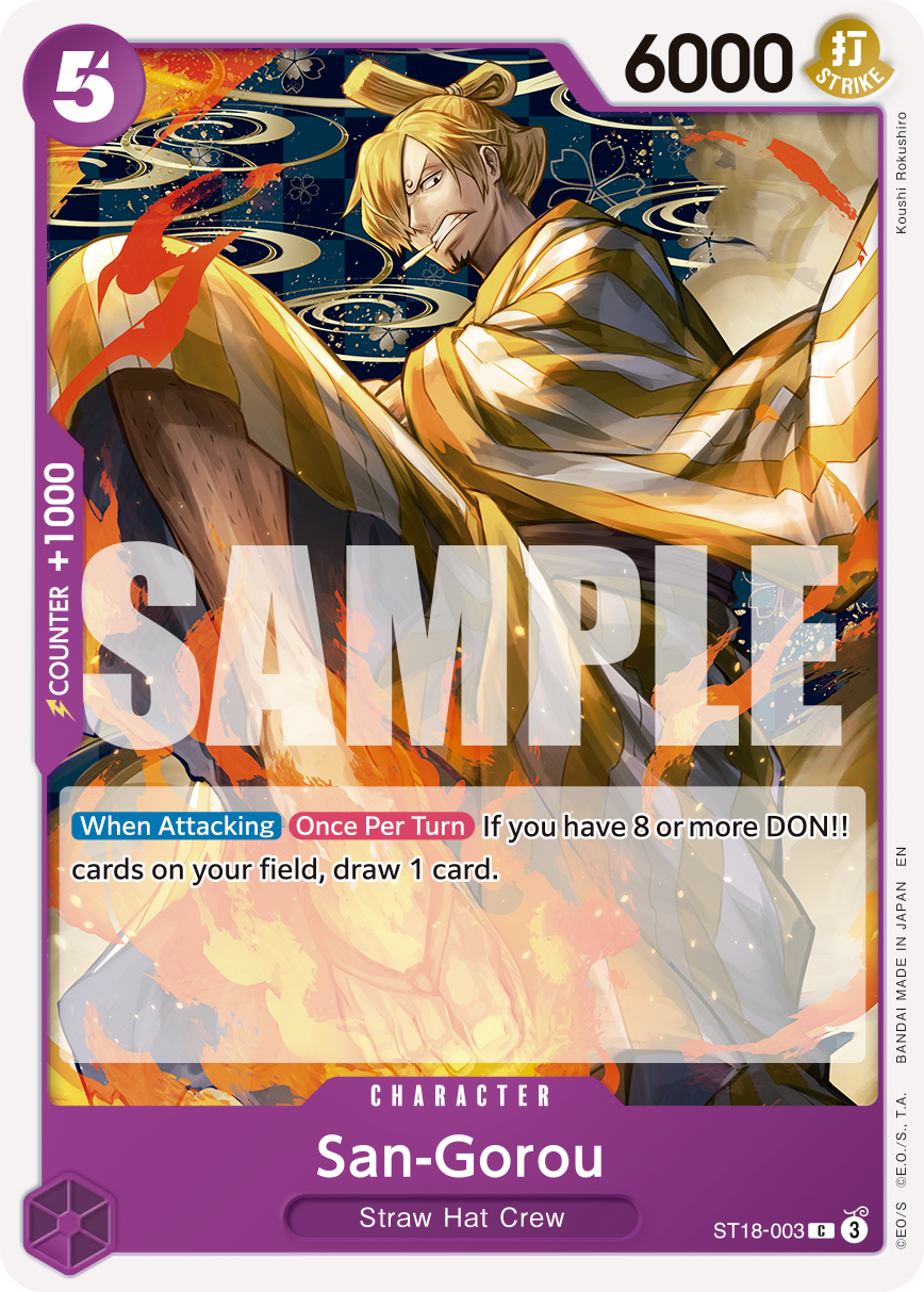 Carte Sangoro ST18-003_r1 Common Serial — One Piece TCG PRB-02 The Best Vol. 2 (Bandai)