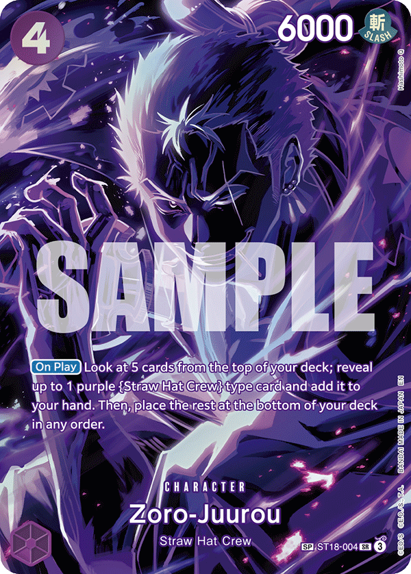 Carte Zoro-Juurou ST18-004_p2 Special — One Piece TCG OP-12 (Bandai)