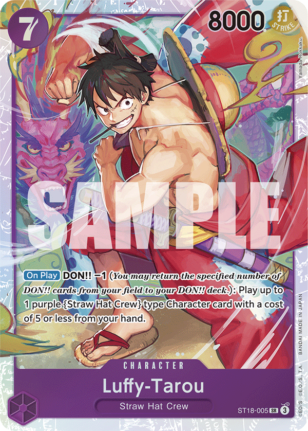 Carte Luffytaro ST18-005 Super Rare — One Piece TCG ST-18 (Bandai)