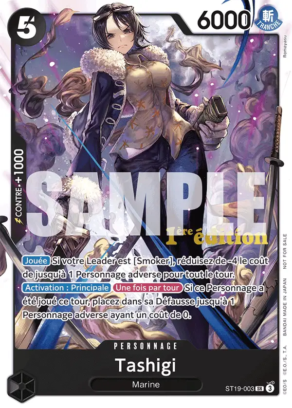 Carte Tashigi ST19-003_p1 Super Rare — One Piece TCG ST-19 (Bandai)